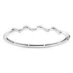 צמיד זהב ויהלומים קשיח 2 983578 18 whitegold