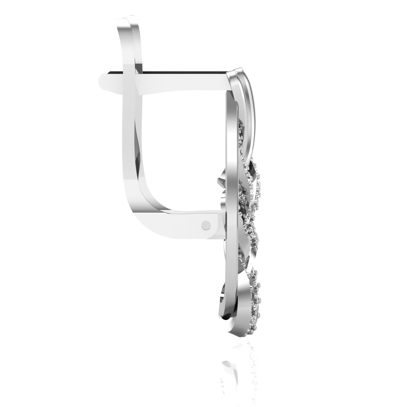 E48276-3 Ren_Side View_Diamond Bermark_White Loukas Low reflection_Silver Low toon - Bermark-b9776643-88de-4ceb-b6a2-15e6c82c539d